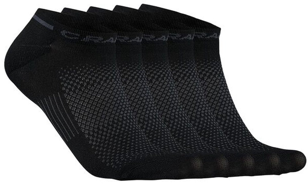 Craft Active Shaftless Sock 5er-Pack Unisex-Sportsocken – Schwarz