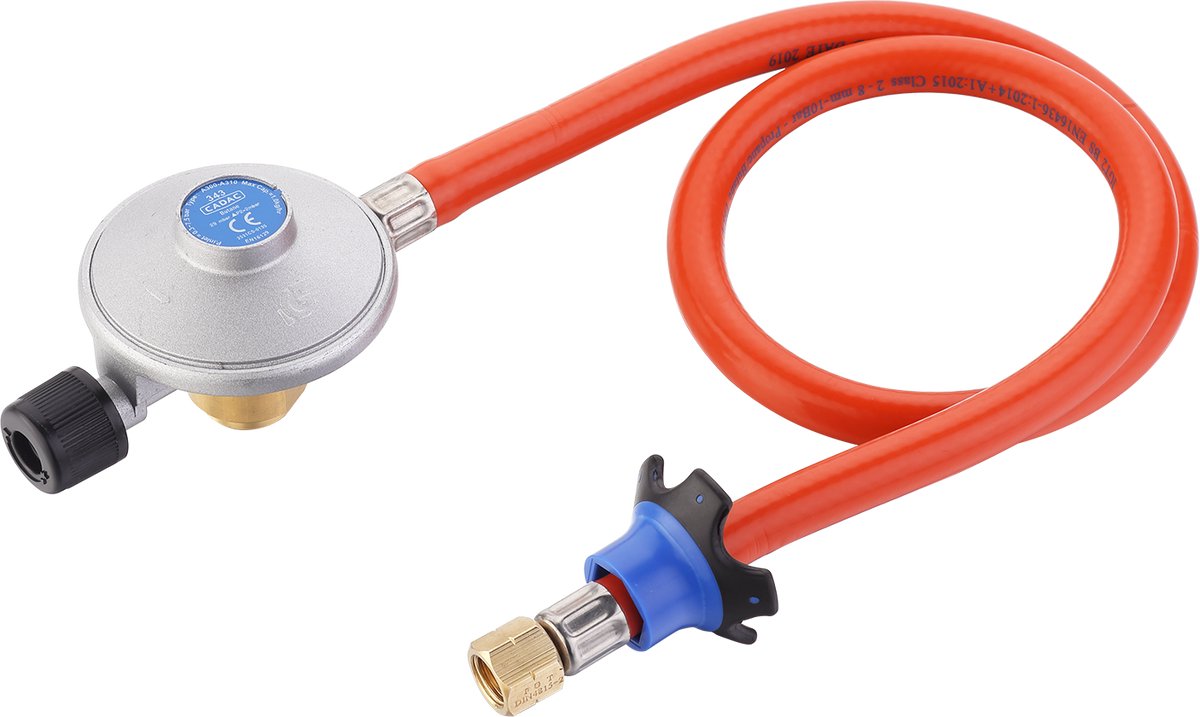 Cadac Dometic – EN417 Gasdruckregler – mit 85 cm Schlauch – 30 mbar
