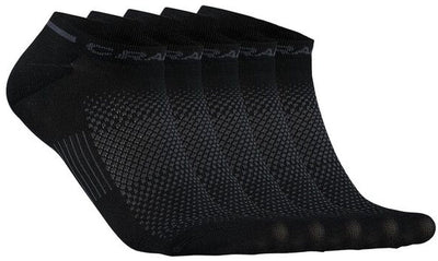 Craft Active Shaftless Sock 5er-Pack Unisex-Sportsocken – Schwarz