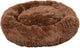 Flamingo-Hundebett – Donut-Hundebett – Katzenbett – runder Plüschkorb mit rutschfestem Rand – krems brauner Korb – ø70 cm
