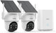 Aosu Solarcam D1 Classic Kit – 2 Sicherheitskameras mit 2K-Auflösung – 360°-Ansicht, KI-Tracking