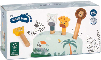 Kleiner Fuß - Holztierform-Spiel Safari FSC