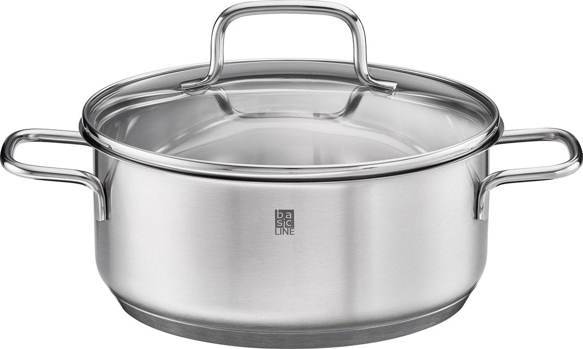 Rösle Basic Line - Basic Line Kochtopf niedrig ø 20 cm - Edelstahl - Silber -