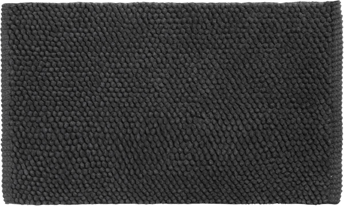 Differnz Popcorn-Badematte 50x80cm schwarz