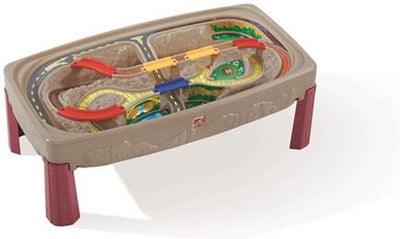 Step2 Deluxe Grand Canyon Zugtisch mit Gleis, Zugset-Zubehör – Spieltisch aus Kunststoff
