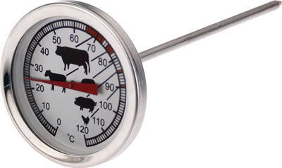 Westmark Bratenthermometer, mit Symbolen für gute Lesbarkeit, Edelstahl, silberrot, 12692270