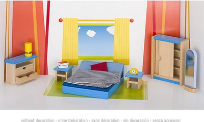 Goki Dollhouse Möbel Schlafzimmer