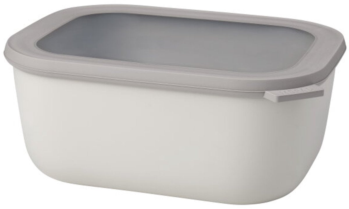 Mepal – Multi Bowl Cirqula Frischhaltedose – 3000 ml – rechteckig – Nordic White