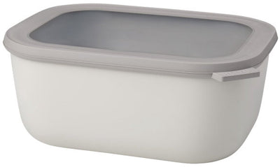 Mepal – Multi Bowl Cirqula Frischhaltedose – 3000 ml – rechteckig – Nordic White