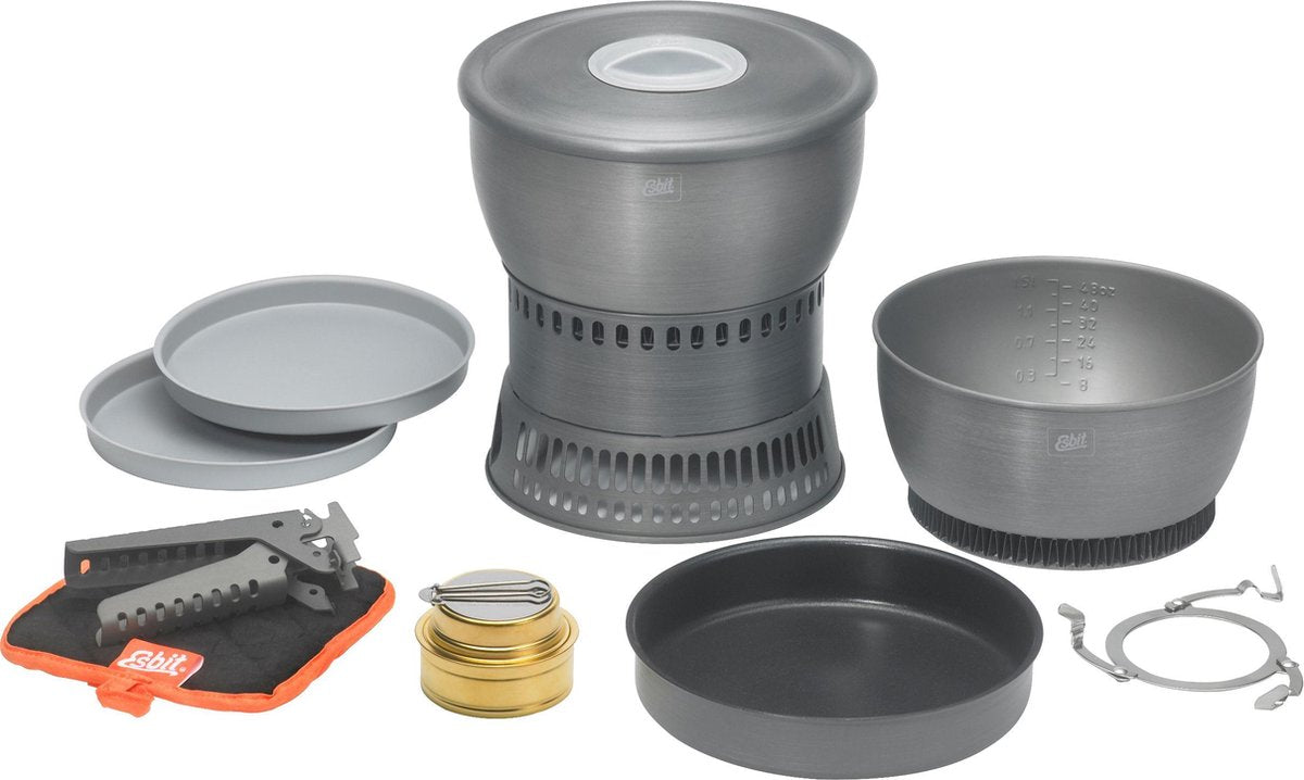 Esbit Outdoor-Kocher 2350 ml – Aufbewahrungstasche – Aluminium-Antihaftbeschichtung