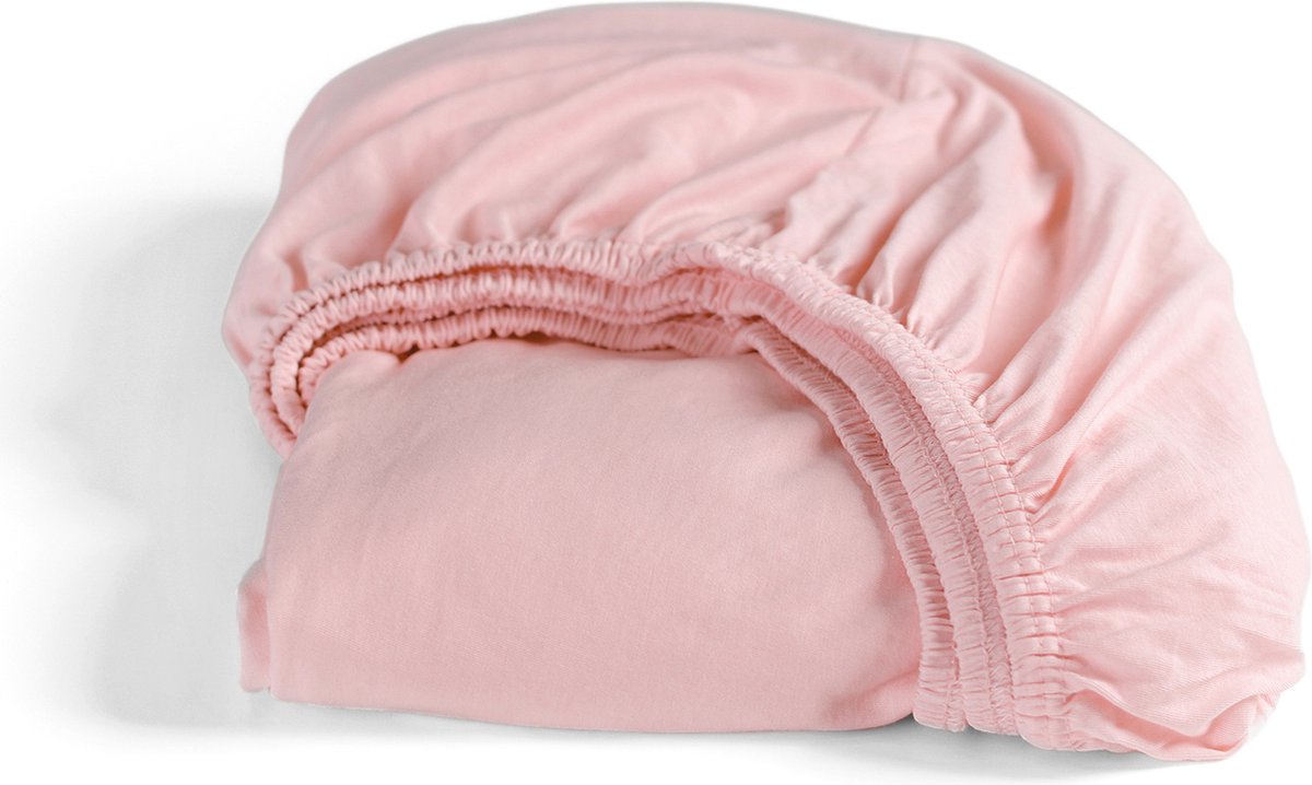 Cinderella - Spannbettlaken - bis 25 cm Matratzenhöhe - Jersey - 70x200 cm - rosa