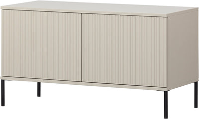 Woood neuer TV-Schrank mit Gravur – Kiefer – Staub – 56 x 100 x 44 cm