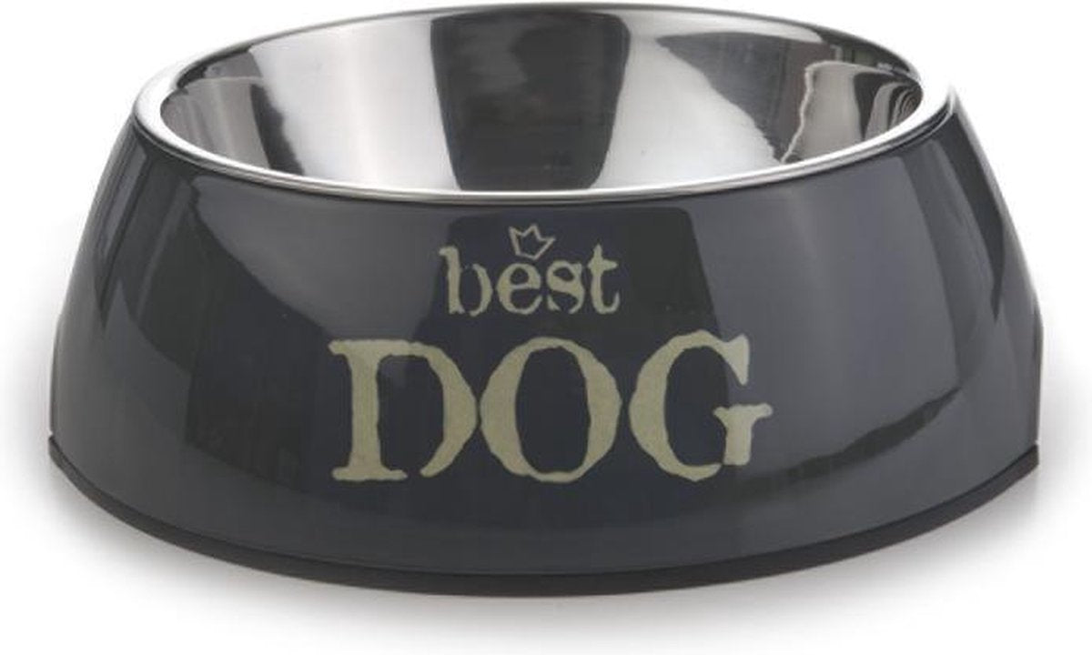 Beeztees Best Dog – Hundefutternapf – Grau – 14 x 4,5 cm