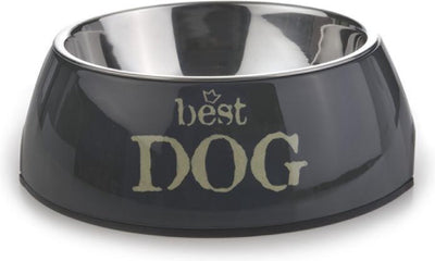 Beeztees Best Dog – Hundefutternapf – Grau – 14 x 4,5 cm