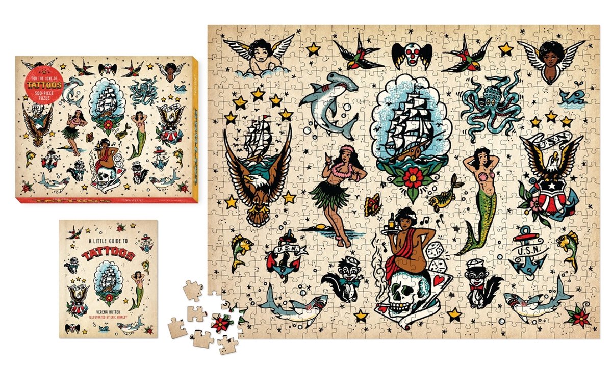 Aus Liebe zu Tattoos 500-teiliges Puzzle