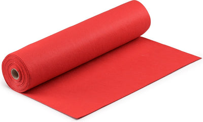 Vaessen Creative Filz auf Rolle – leuchtendes Rot – 1 mm – 45 cm x 5 m