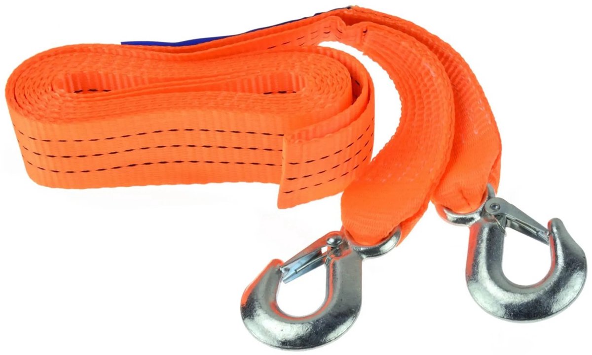 Geko-Abschleppseil – 4 m Länge – 3000 kg Tragkraft – Polyester – inklusive Haken