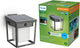 Philips LED Philips Blaise Wandleuchte – ultraeffiziente LED – Solar-Außenleuchte – warmes, helles Licht 3000 K – Anthrazit – rechteckiges Design – Bewegungssensor – Solarenergie – automatisch verknüpfbar