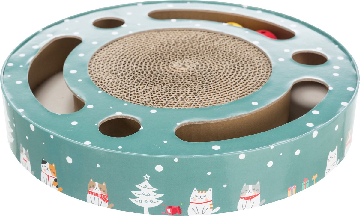 Trixie Weihnachtskrabben -Drum Crab Matte mit Spielzeug