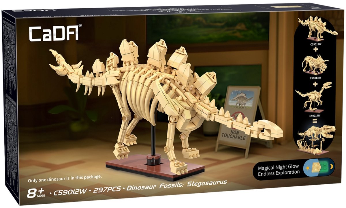 Cada | Kreativserie - Dinosaurierfossilien Stegosaurus 297 Teile