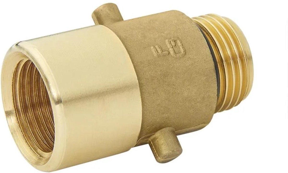 Proplus Bajonett-Adapternippel LPG – 22 mm – Messing – Gold – internationaler Einsatz