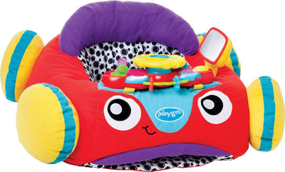 Bequemes Playgro-Auto – Plüsch-Babysitzkissen – Baby-Spielkissen – Aktivitätskissen – Babyspielzeug – interaktives Babyspielzeug – Baby-Fitnessstudio – Baby-Spielmatte – Plüsch-Babyauto – Auto – Mutterschaftsgeschenk – mit Licht und Ton