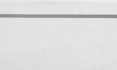 Meyco Babybettlaken mit Paspelierung – grau – 100 x 150 cm – 0,3 tog