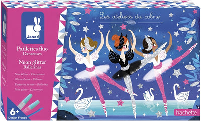 Janod – Les Ateliers du Calme – Neon-Glitzer-Ballerina-Bastelset