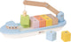 Klassiker World World Wooden Blockboot mit Tap, 13dlg.