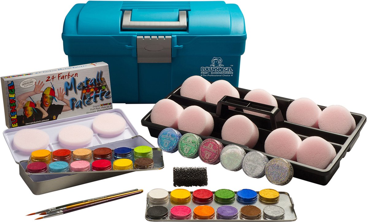 Eulenspiegel Schmink - Starter -Set, verschiedene Farben, 1 Set