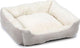 Beeztees Mogina – Hundebett – Plüsch – Grau – 65 x 60 x 20 cm