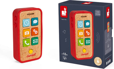 Janod - Spielzeugtelefon - Telefon mit Ton