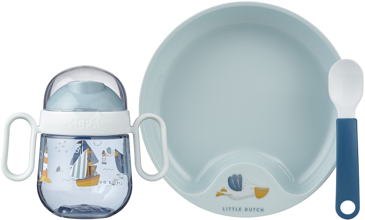 Mepal Babygeschirr Little Dutch Sailors Bay 3-teilig blau