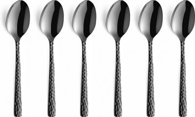 Amefa Felicity – Schwarz – 6 Teelöffel – 6 Kaffeelöffel – spülmaschinenfest