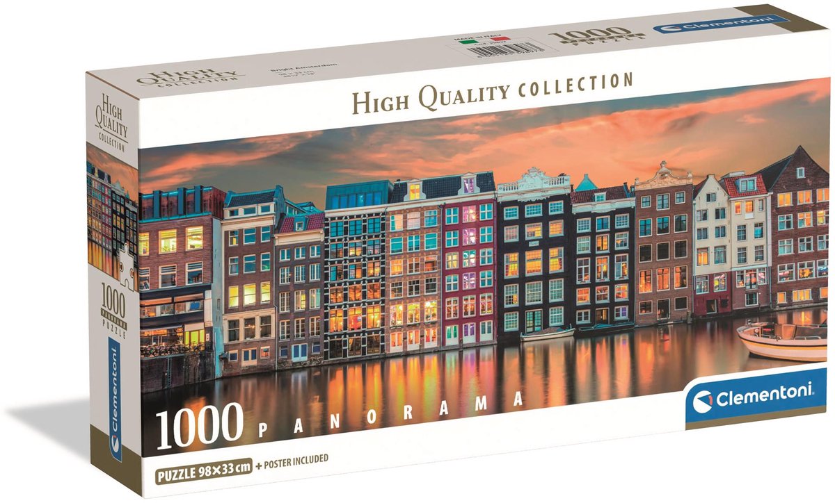 Clementoni Jigsaw Puzzle Bright Amsterdam, 1000st.