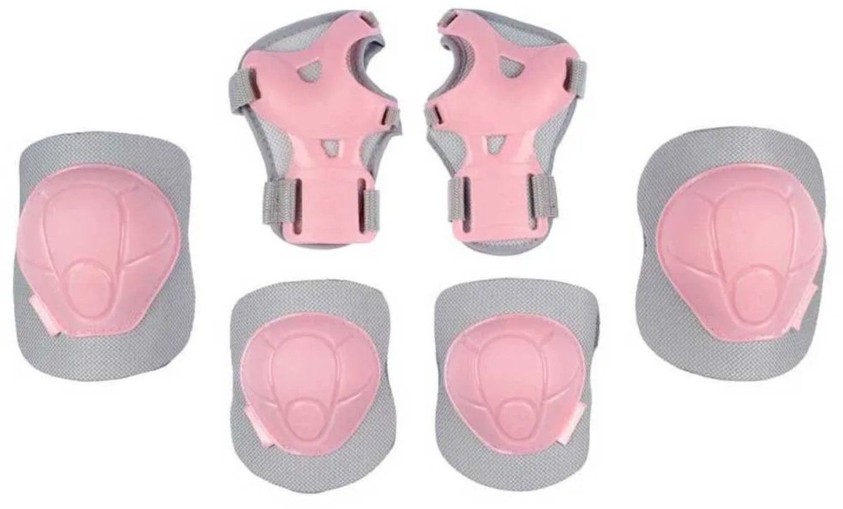 Nijdam Schlittschuhschutzset Kinder - Betonrosa - Rosagrau - L