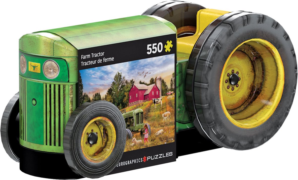 Eurographics Puzzle Oldtimer-Traktor – 550 Teile – Metallbox.