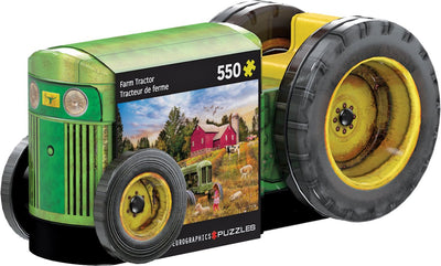 Eurographics Puzzle Oldtimer-Traktor – 550 Teile – Metallbox.