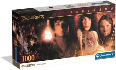Clementoni - Puzzle - 1000 Teile - Der Herr der Ringe Panorama - Puzzle für Erwachsene