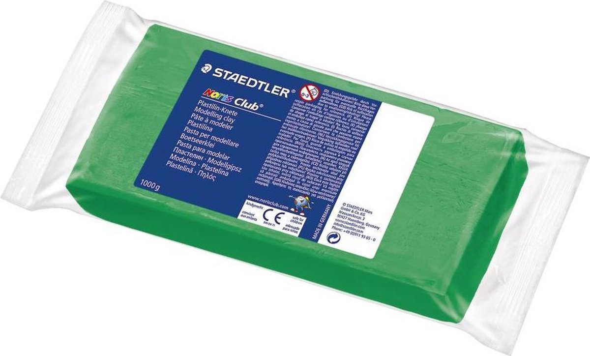 Staedtler Noris Modelliermasse - Block 1 kg grün