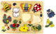 Playwood -Holzstollen Puzzle -Tiere rund um das Haus, 10st