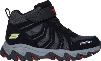 Skechers Rugged Ranger – Storm Trail Wanderstiefel für Jungen – Schwarz, Rot, Gelb