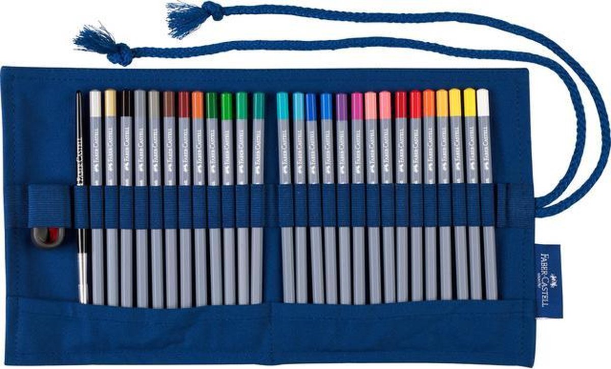 Faber-Castell Buntstift Aquarell – Goldfaber – Rolletui 29-teilig – FC-114652