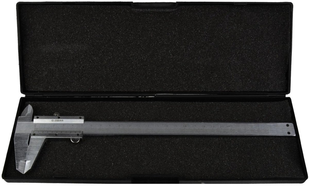 Geko-Messschieber – Präzisionsmessung – Edelstahl – 200 mm – 0,02 mm Auflösung