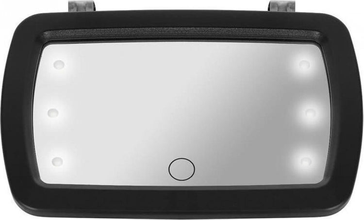 Markenloser Sans-Marque-Baby-Autospiegel für den Rücksitz – unzerbrechlich – LED-Babyspiegel für das Auto um 360 Grad drehbar – ideal für den Urlaub