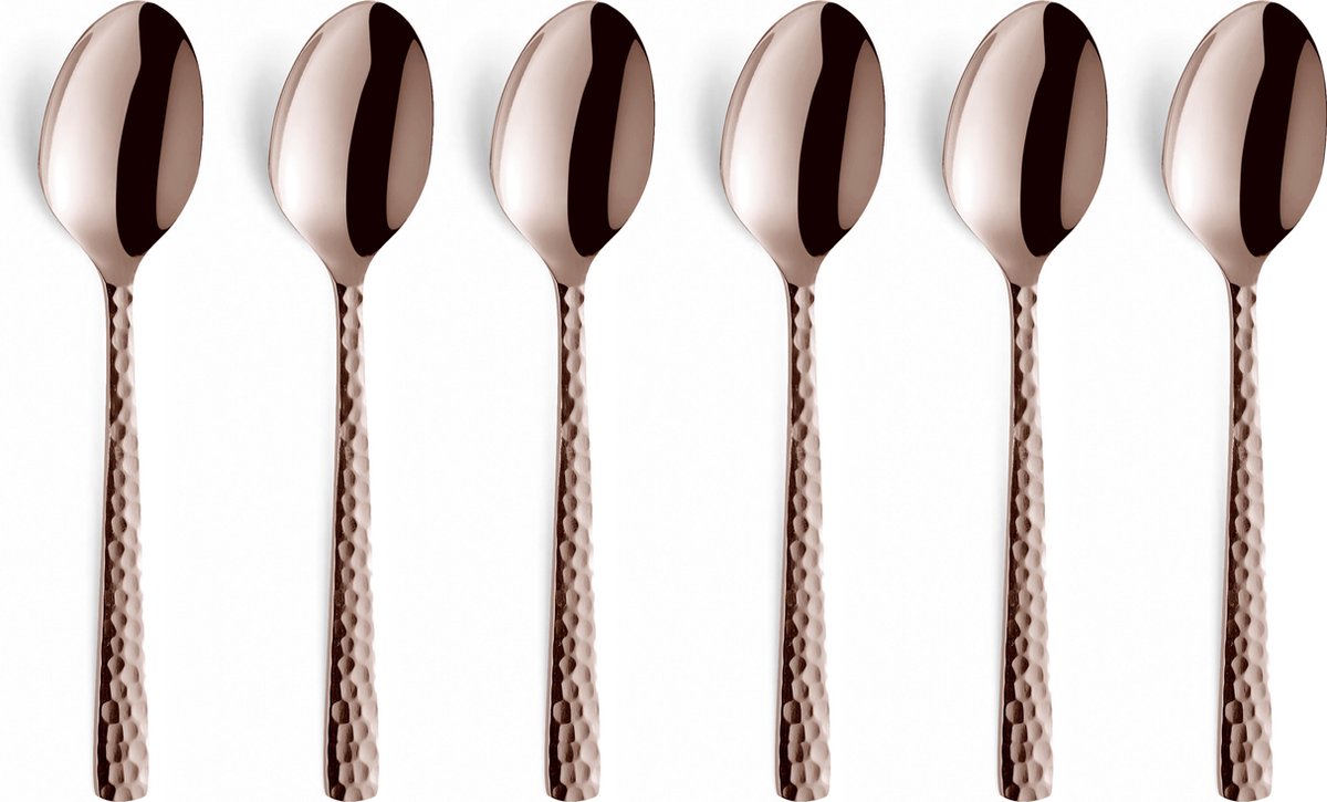 Amefa Felicity – Rosé-Champagner – 6 Teelöffel – 6 Kaffeelöffel – spülmaschinenfest