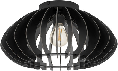 Eglo cossano 3 deckenleuchte - e27 - ø 45 cm - schwarz