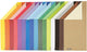 Creativ Company Farbbalkenkarton, A4, Blatt 210x297 mm, 250 gr, 16 verschiedene Blätter 1 Karton