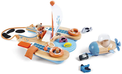 Green Planet Explorers Green Planet Puppenhaus Bens Katamaran – ab 3 Jahren