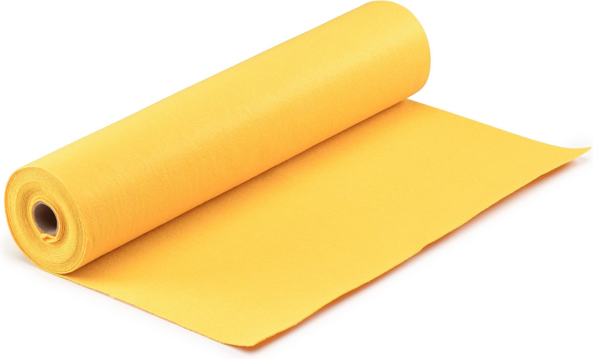Vaessen Creative Filz auf Rolle – Gelb – 1 mm – 45 cm x 5 m